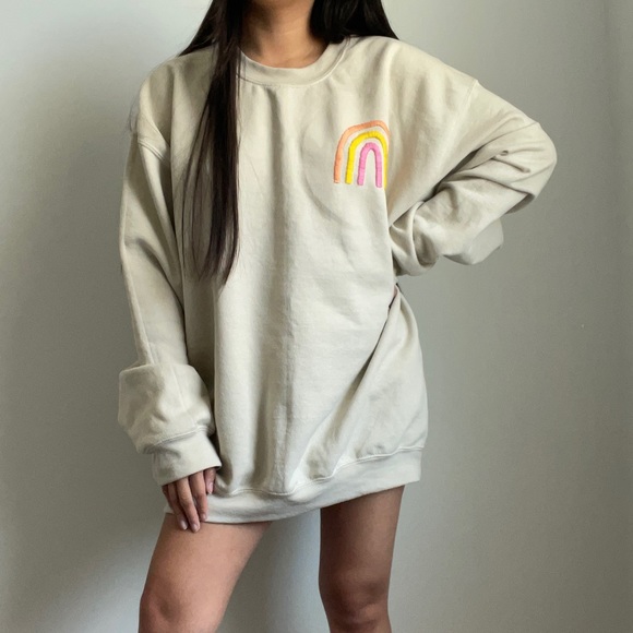 Rainbow Embroidered Sweatshirt - Picture 3 of 8